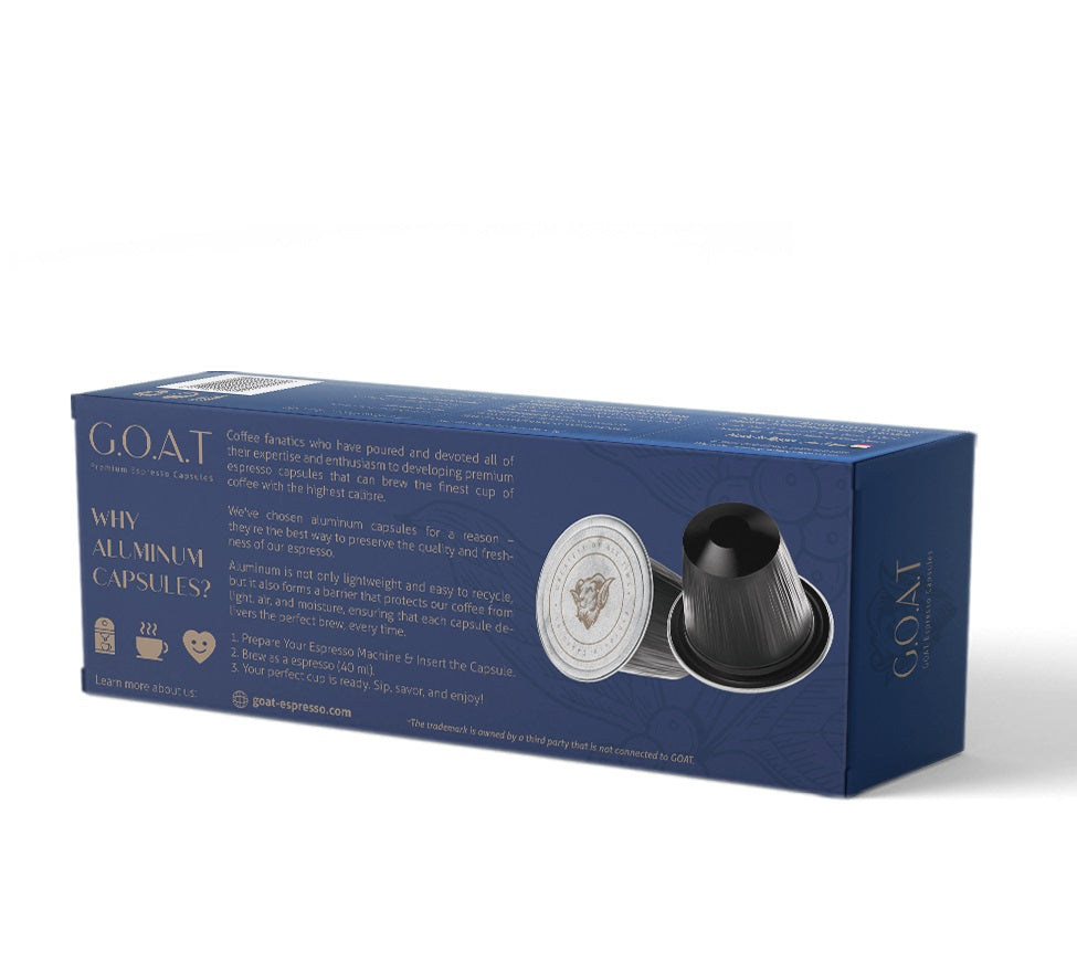 Black Espresso 12 Aluminum Capsules