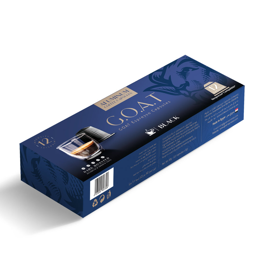 Black Espresso 12 Aluminum Capsules