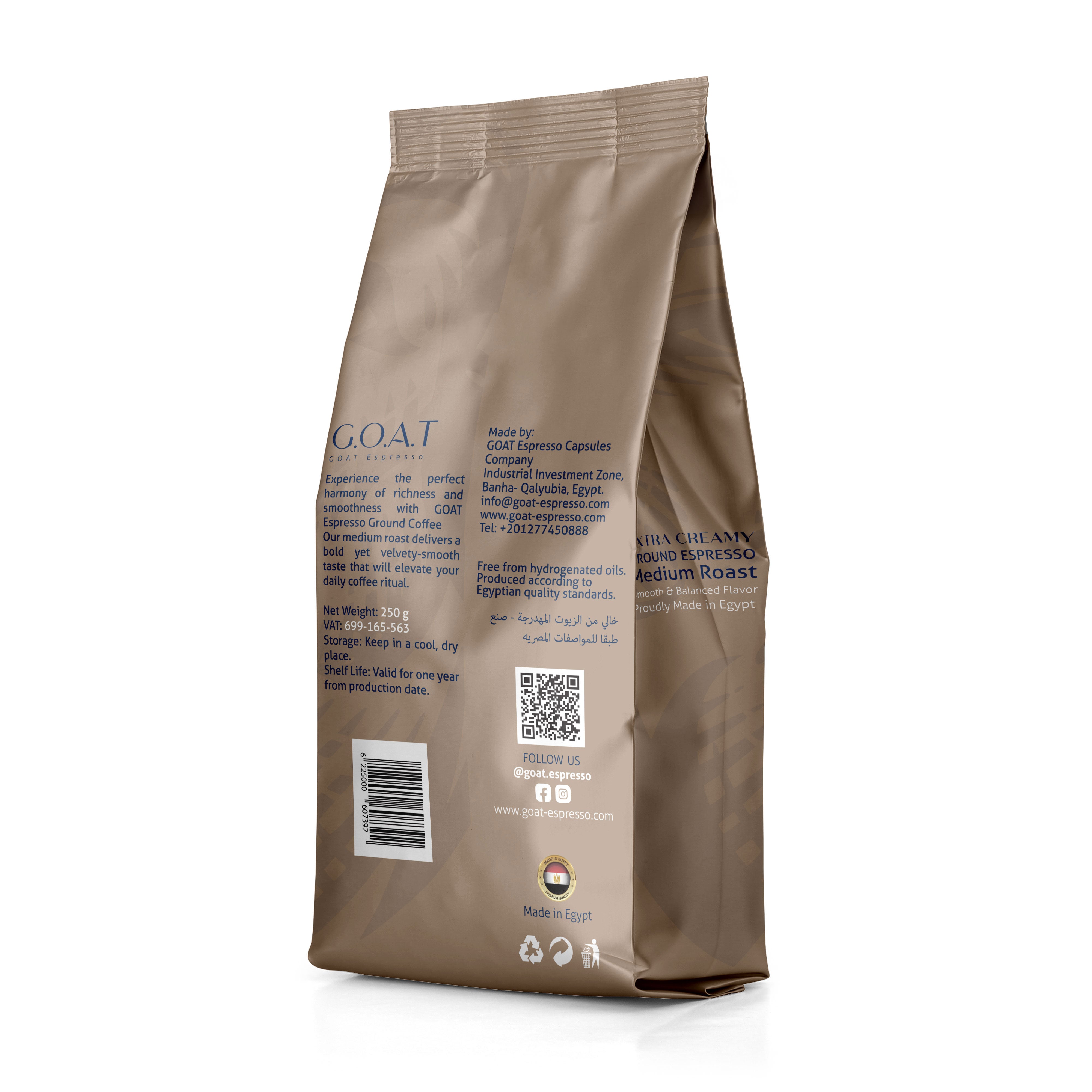 Extra Creamy Ground Espresso - 250g
